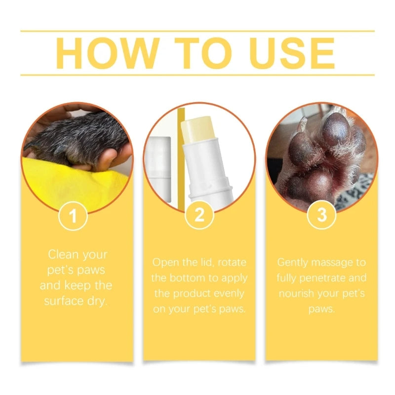 Nourishing and protective ointment stick for paws and nose