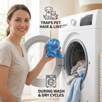 Washing Machine Pet Hair Remover – Sticky Lint Catcher for Dog & Cat Hair