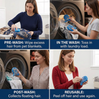 Washing Machine Pet Hair Remover – Sticky Lint Catcher for Dog & Cat Hair