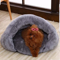 Calming Cave Dog Bed – RelaxNest Comfort