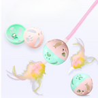 Interactive cat elastic toy