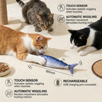 Interactive Wiggly Fish Cat Toy