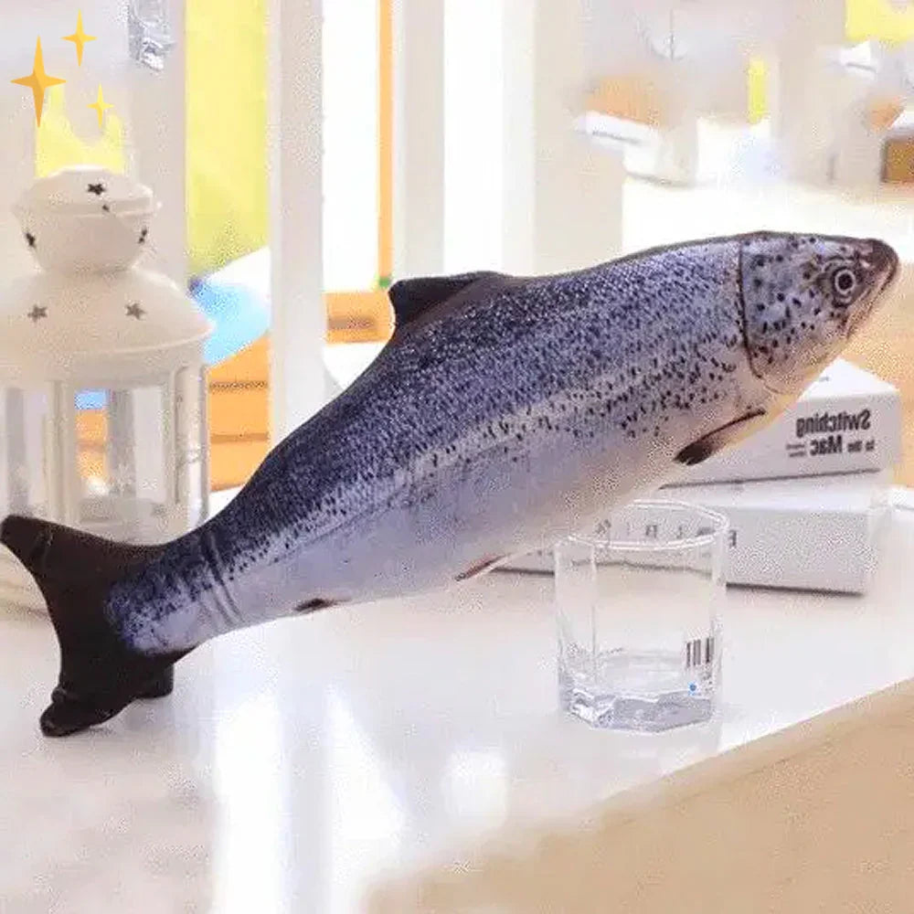 Set mit 4 interaktiven Fischspielzeugen für Katzen – PlayFish