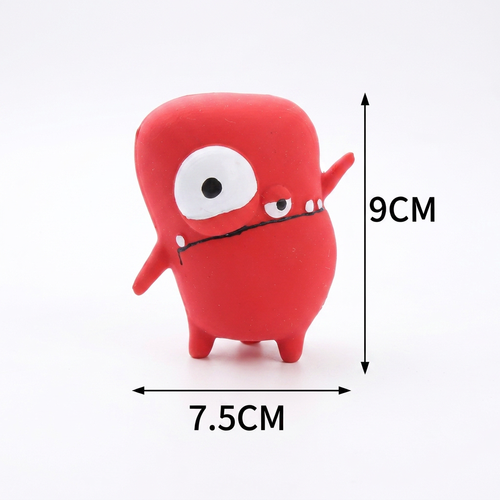 Durable Natural Monster Latex Dental Squeaky Dog Toy