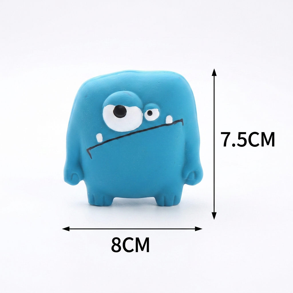Durable Natural Monster Latex Dental Squeaky Dog Toy