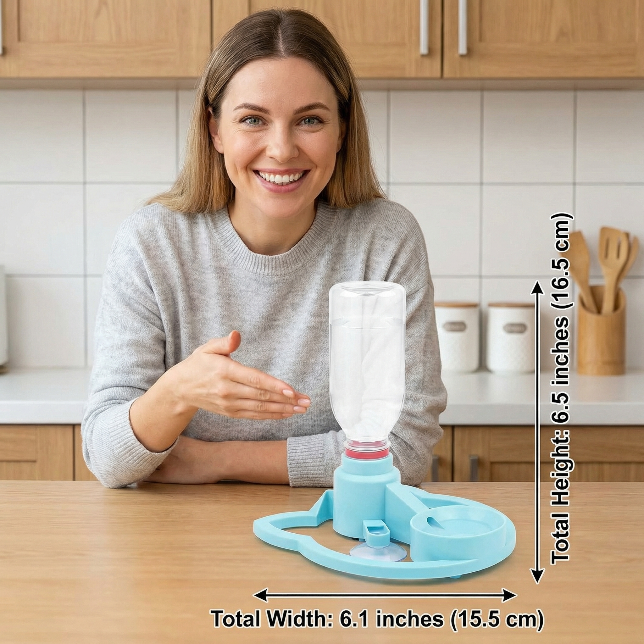 Automatic Pet Water Dispenser – No Power Required, Spill-Proof & Travel-Friendly