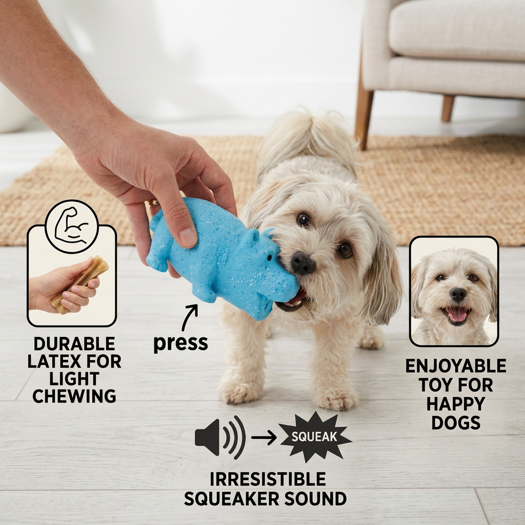 Durable Funny Sound Animal Dog Toy – Durable Latex Squeaky Chew Toy