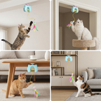 Interactive Cat Feather Toy – Electric Door Hanging Auto Swing Cat Teaser