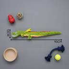 Durable Plush Dragon Dog Toy – Squeaky Crinkle Tug Toy
