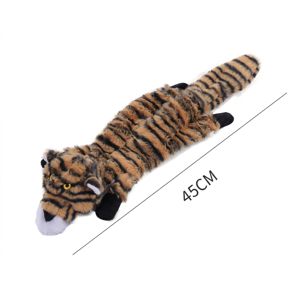 Durable Stuffing-Free Crinkle Squeaky Dog Toy