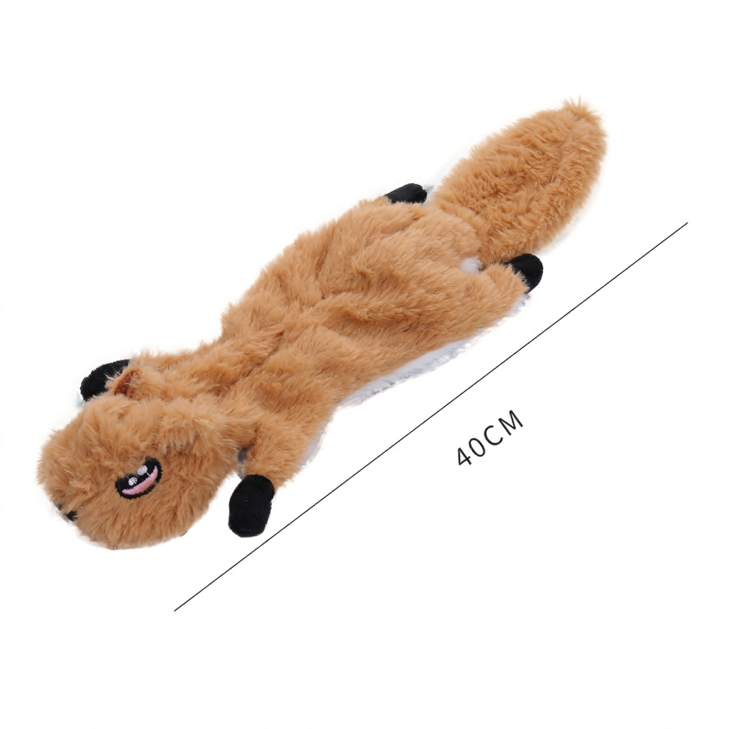 Durable Stuffing-Free Crinkle Squeaky Dog Toy
