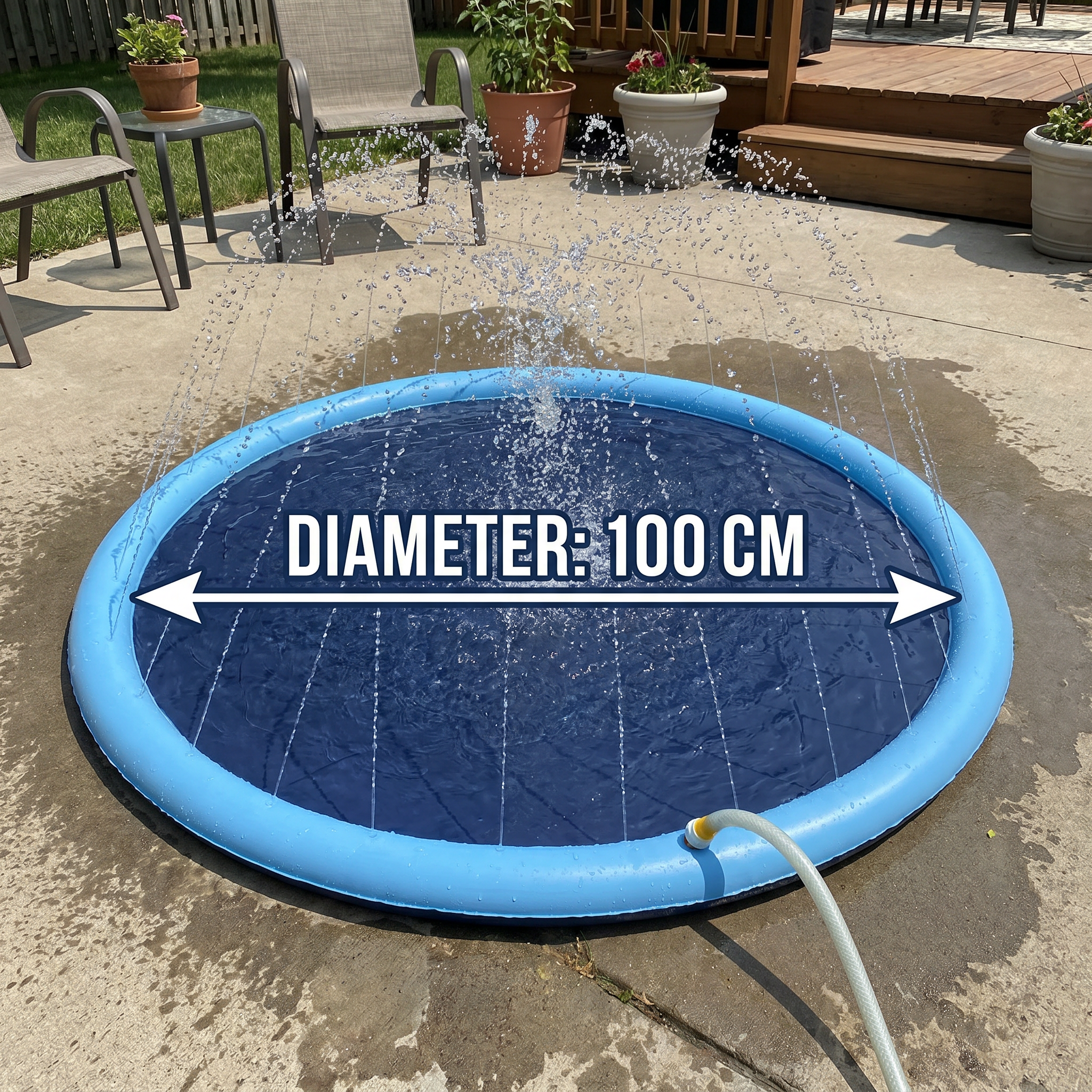 Durable Dog Fountain Splash Pad  - Summer Toy