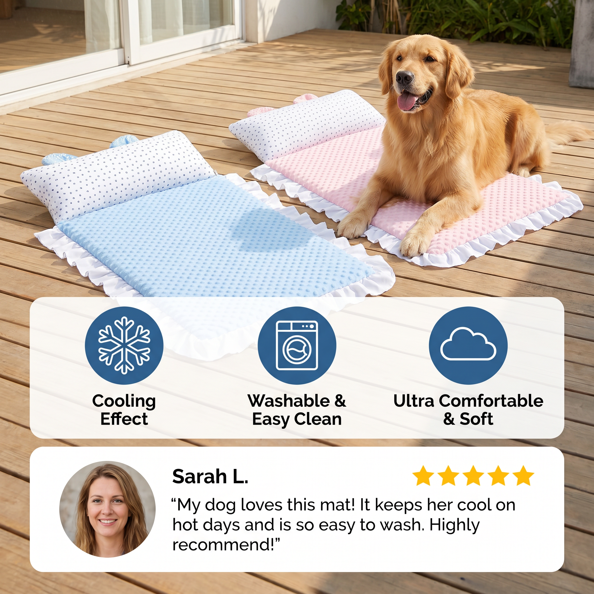 Cooling Dog Bed for Hot Days – Soft, Washable & Comfortable
