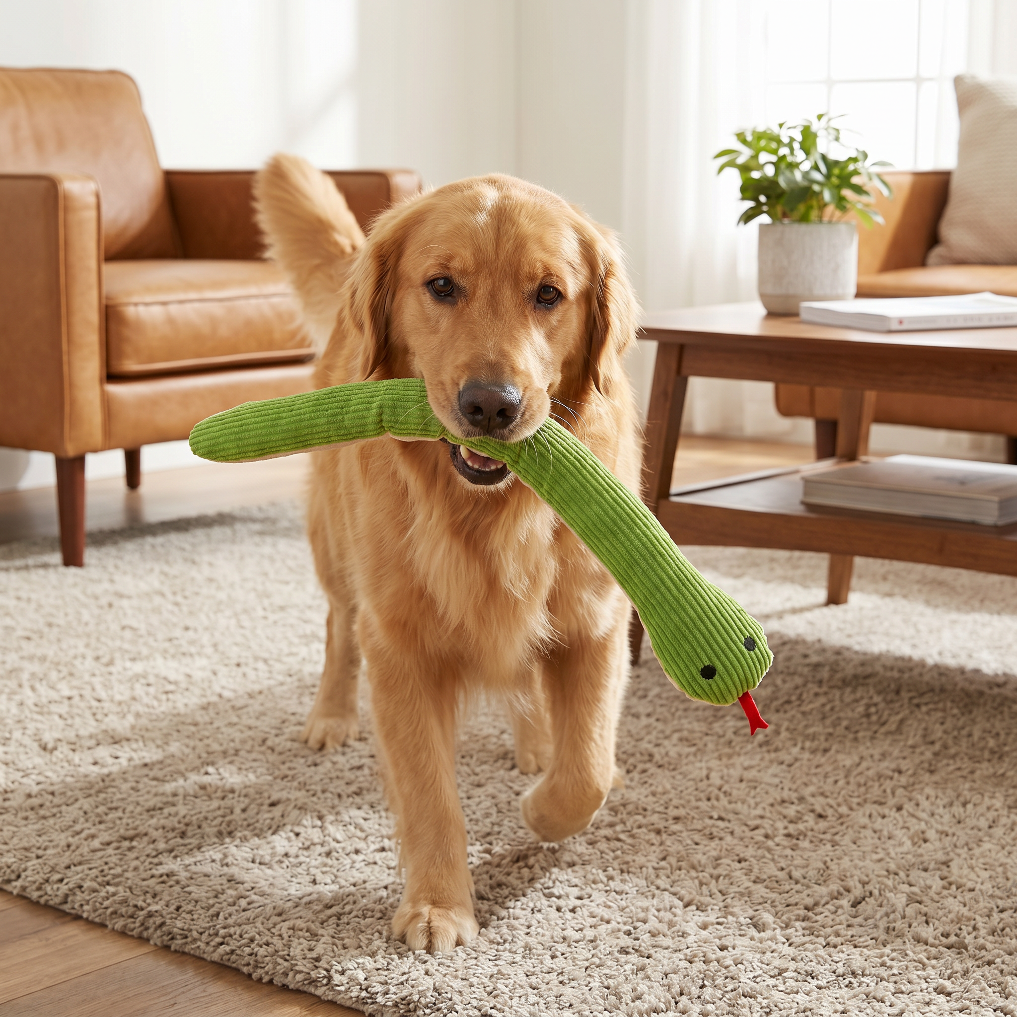 Durable Dog Snake Plush Toy