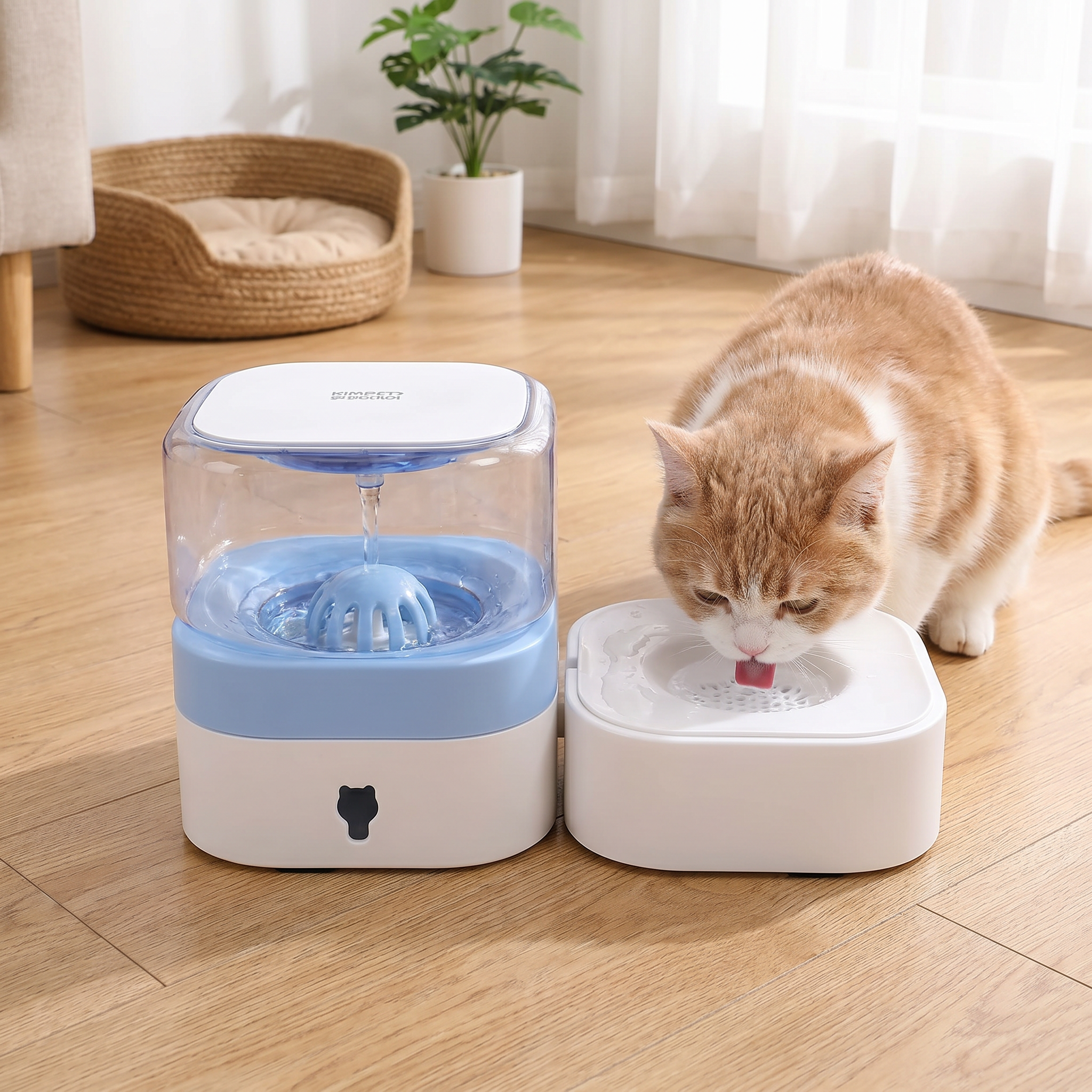 Automatic portable water dispenser for cats