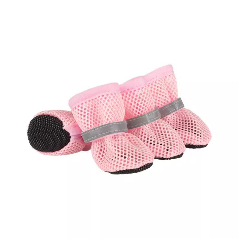 Breathable Mesh Dog Shoes for Hot Days – Soft Sole for Small & Large Dogs