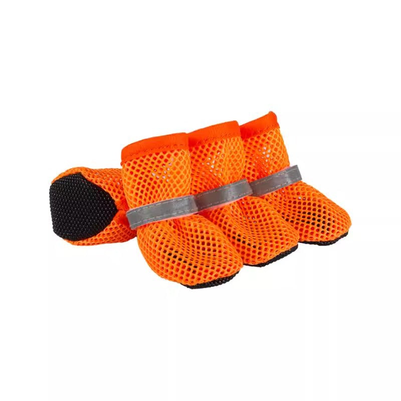 Breathable Mesh Dog Shoes for Hot Days – Soft Sole for Small & Large Dogs
