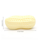 Durable squeaky peanut chew toy for dogs
