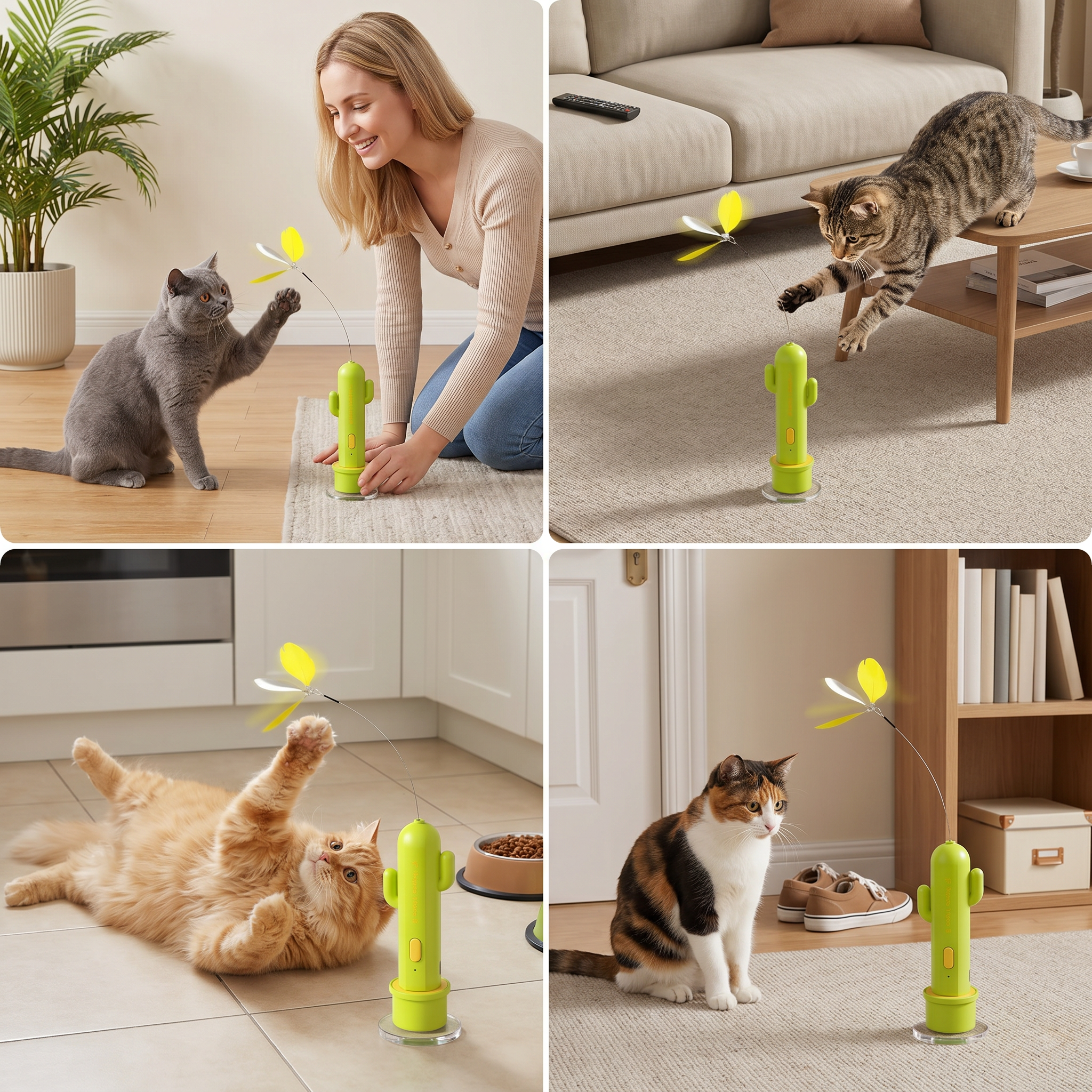 2in1 Automatic Butterfly & Laser Cat Toy
