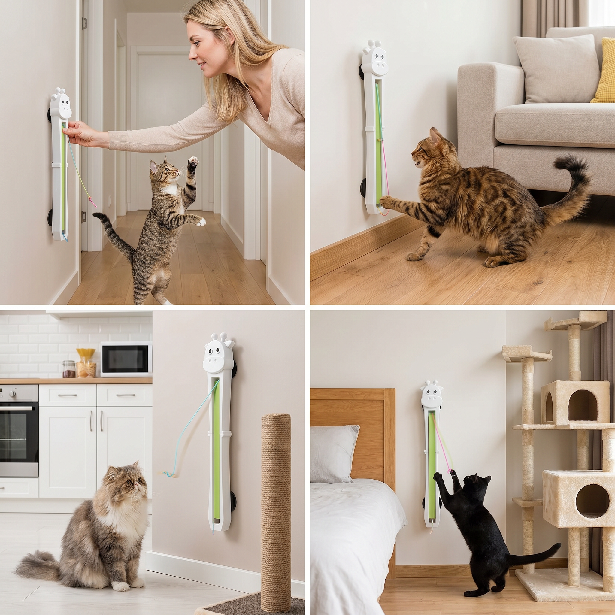 Automatic Cat Teaser Toy for Interactive & Independent Play