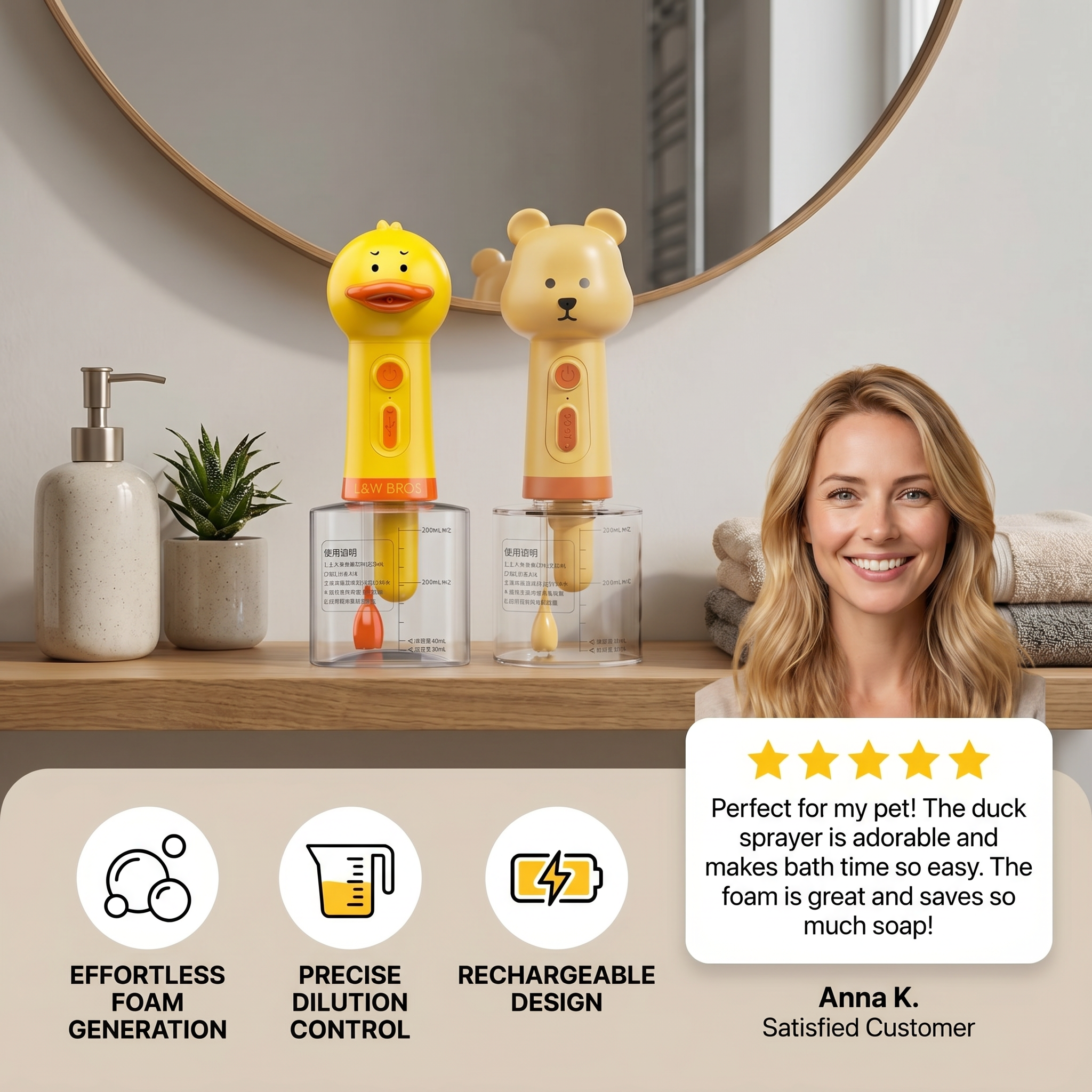 Automatic Duck Pet Foam Sprayer