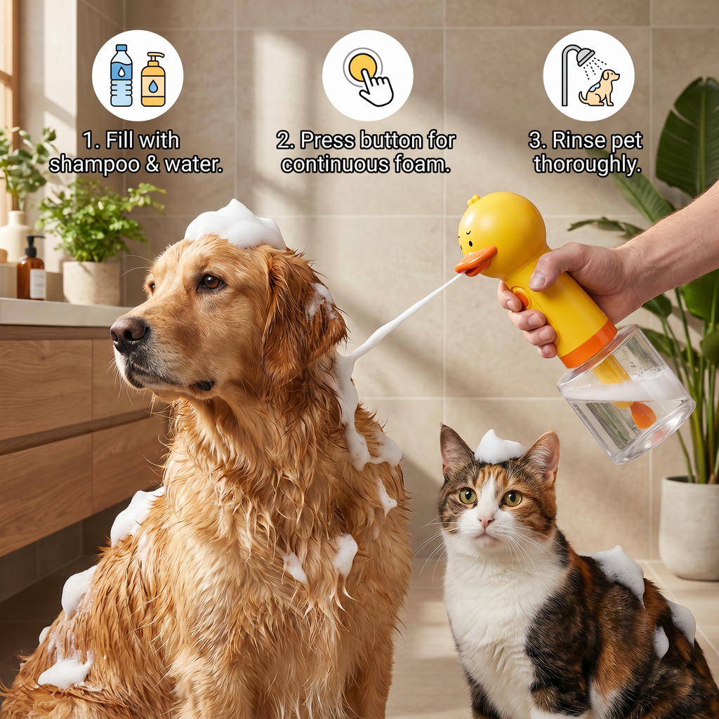 Automatic Duck Pet Foam Sprayer