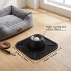 2in1 Slow Feeder Dog Bowl with Lick Mat