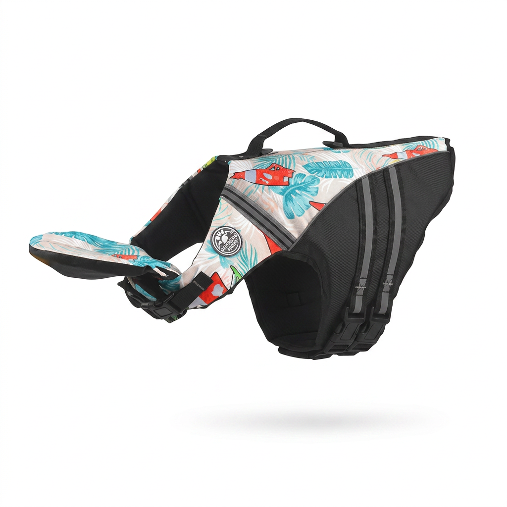 Dog Safety Swim Vest with Rescue Handle
