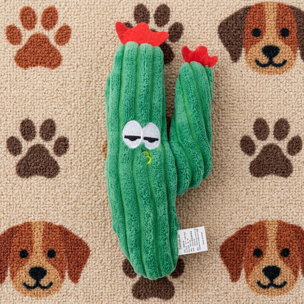 Catnip-Filled Cactus Teeth Cleaning Cat Toy