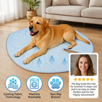 Cooling Leaf-Shaped Pet Mat – Washable Summer Mat with Non-Slip Bottom