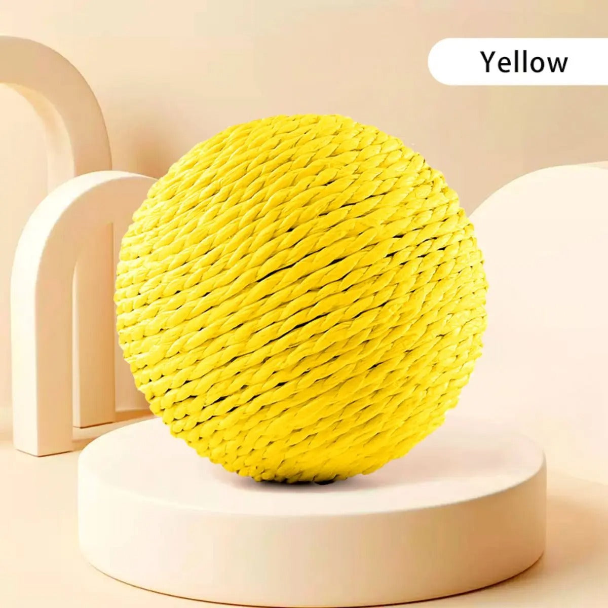 10CM Interactive Sisal Cat Scratching Ball