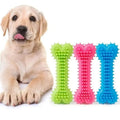 Soft Rubber Bite-Resistant Bone Shape Chew Toy for Dogs