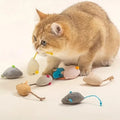 3/7 Piece Interactive Plush Rat Cat Toy