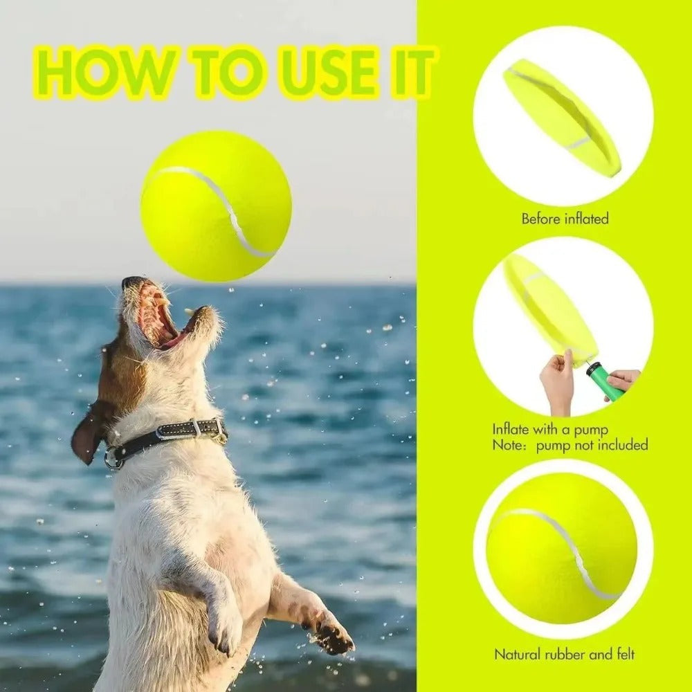 Durable Giant Tennis Ball Dog Toy