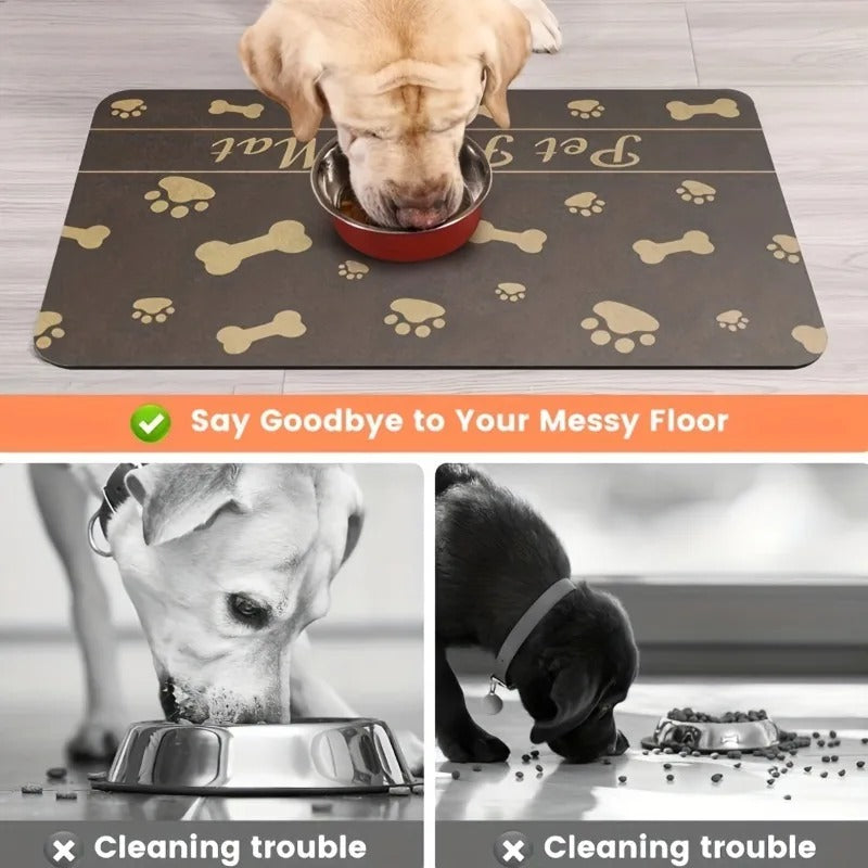 Pet Placemat No Stain Quick Drying Absorbent