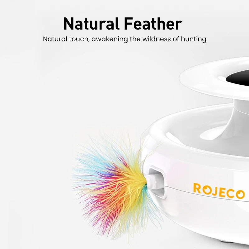 SmartFeather – The Ultimate 2-in-1 Automatic Cat Toy!