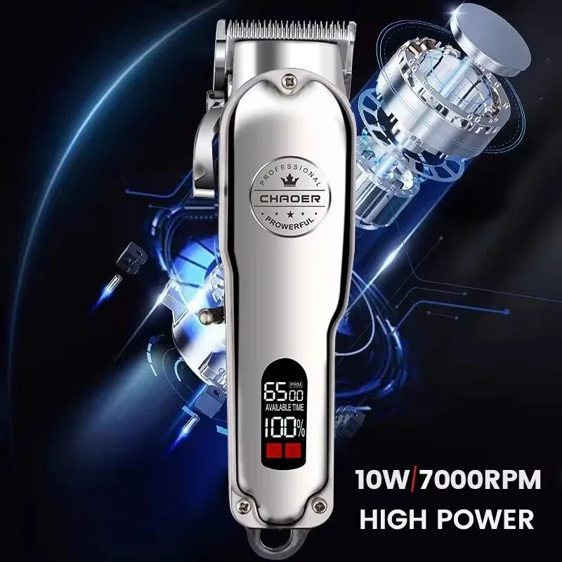 Professional Dog Hair Clipper All Metal Rechargeable Pet Trimmer