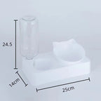 Dual-Purpose Tilted Pet Bowl
