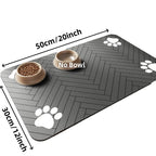 Absorbent Pet Placemat for Food and Water Bowl