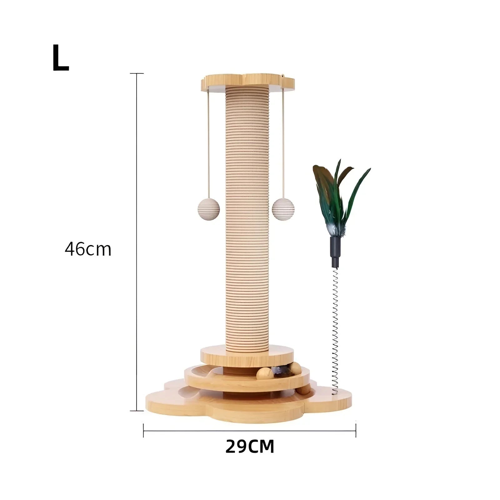EcoPlay Balls – Wooden Cat Toy