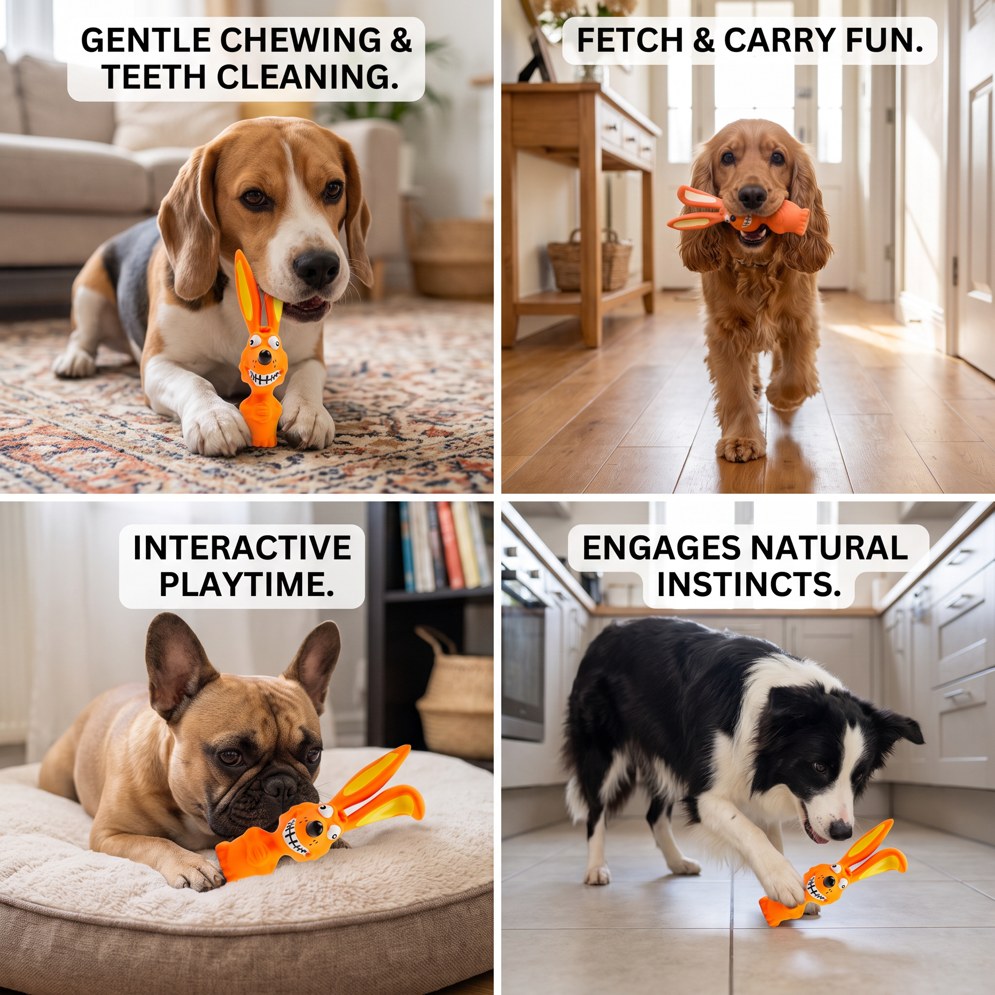 Durable Natural Latex Teeth Cleaning Dog Chew Toy